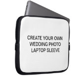 あなた自身の結婚式の写真のラップトップスリーブを作成して下さい ラップトップスリーブ (正面右)