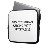 あなた自身の結婚式の写真のラップトップスリーブを作成して下さい ラップトップスリーブ (正面左)