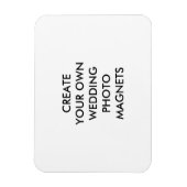 あなた自身の結婚式の写真の磁石を設計して下さい マグネット (縦)