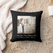 あなた自身の結婚式の写真の記念品の枕を作成して下さい クッション (ブランケット)