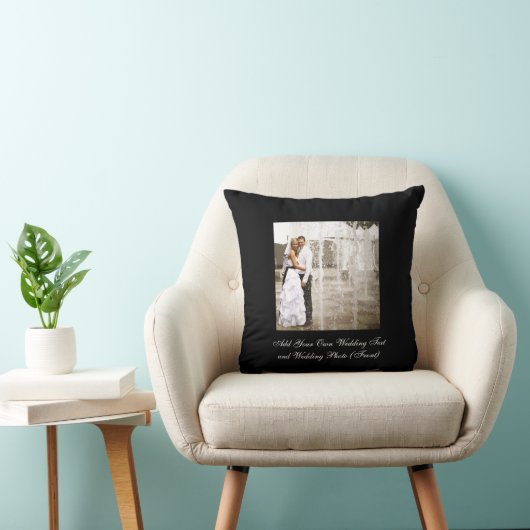 あなた自身の結婚式の写真の記念品の枕を作成して下さい クッション (椅子)