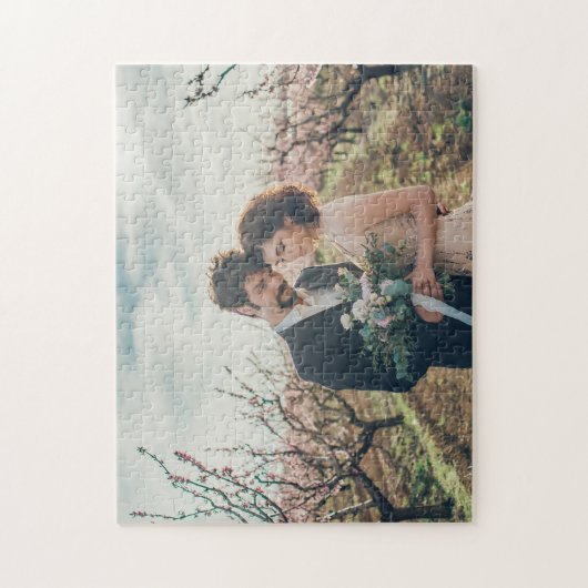 あなた自身の結婚式の写真を作成して下さい ジグソーパズル (縦)