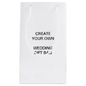 あなた自身の結婚式の小さいギフトバッグを作成して下さい スモールペーパーバッグ (正面)