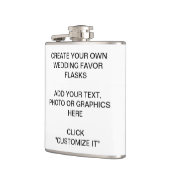あなた自身の結婚式の引き出物を作成して下さい フラスク (左)