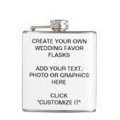 あなた自身の結婚式の引き出物を作成して下さい フラスク (正面)