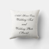 あなた自身の結婚式の記念品の枕を作成して下さい クッション (裏面)
