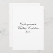 あなた自身の結婚式招待状によってリサイクルされる紙を作成して下さい 招待状 (正面/裏面)