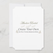 あなた自身の結婚式招待状を作成して下さい 招待状 (正面)