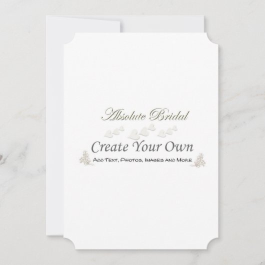 あなた自身の結婚式招待状を作成して下さい 招待状 (正面)