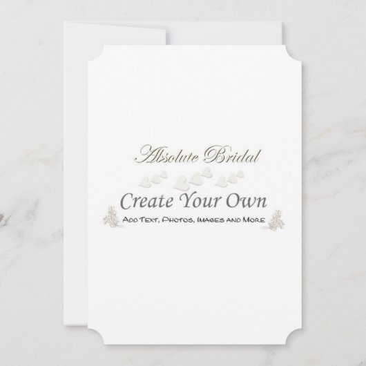 あなた自身の結婚式招待状を作成して下さい 招待状 (裏面)