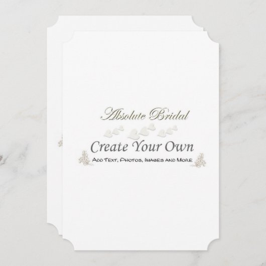 あなた自身の結婚式招待状を作成して下さい 招待状 (正面/裏面)