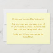 あなた自身の結婚式招待状を設計して下さい 招待状 (正面)