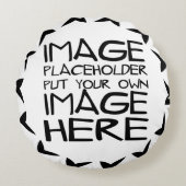 あなた自身の綿の枕を設計して下さい ラウンドクッション (正面)