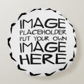 あなた自身の綿の枕を設計して下さい ラウンドクッション (裏面)