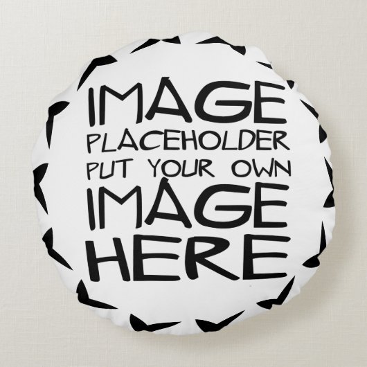 あなた自身の綿の枕を設計して下さい ラウンドクッション (裏面)