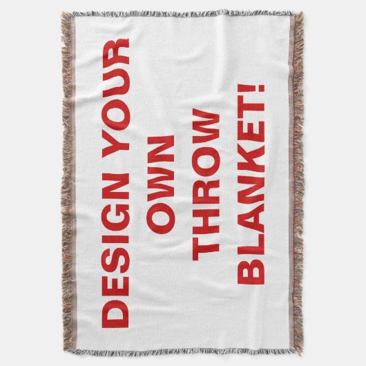 あなた自身の編まれたブランケットを設計して下さい スローブランケット (正面縦)