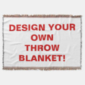 あなた自身の編まれたブランケットを設計して下さい スローブランケット (正面)