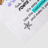 あなた自身の署名のティッシュを鮫タンクで見られる 薄葉紙 (詳細)