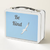 あなた自身の美しいカモメになる メタルランチボックス (裏面)