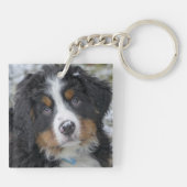 あなた自身の美しく完全な写真の記念品を加えて下さい キーホルダー (裏面)