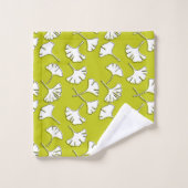 あなた自身の色、イチョウのモダンなプリント バスタオルセット (ウォッシュタオル)