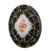 あなた自身の虹のペイズリーを作成して下さい ダーツボード (正面右)