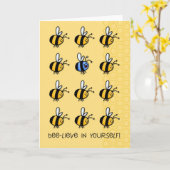 あなた自身の蜂lieve! カード (黄色い花)