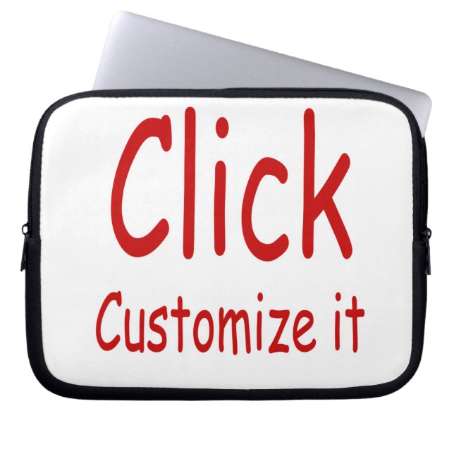 あなた自身の袖を作って下さい ラップトップスリーブ (正面)