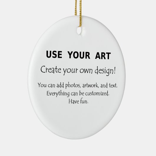 あなた自身の装飾を使用しますあなたの芸術の写真を作成して下さい セラミックオーナメント (右)
