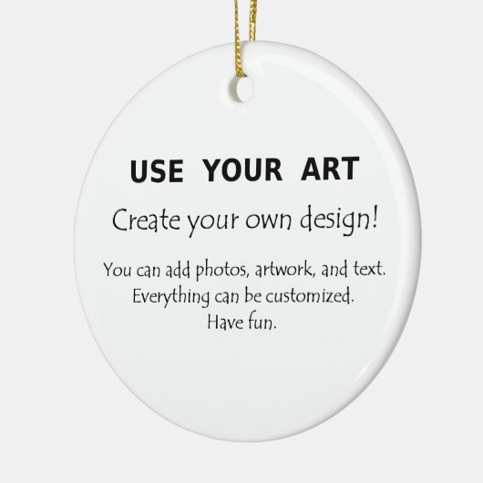 あなた自身の装飾を使用しますあなたの芸術の写真を作成して下さい セラミックオーナメント (左)