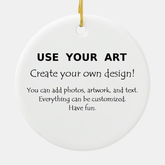あなた自身の装飾を使用しますあなたの芸術の写真を作成して下さい セラミックオーナメント (裏面)