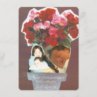 あなた自身の誕生の発表を作成して下さい 案内状