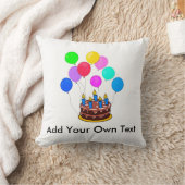 あなた自身の誕生日の枕をカスタマイズ! クッション (ブランケット)