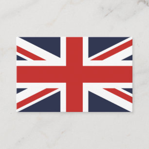 あなた自身の赤い英国国旗作成して下さい 名刺