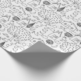 あなた自身の近隣を着色して下さい ラッピングペーパー