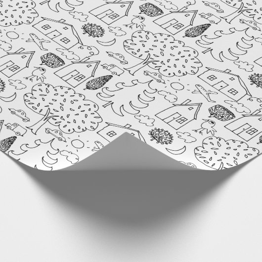 あなた自身の近隣を着色して下さい ラッピングペーパー (角)