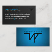 あなた自身の透かしが付いている名刺! 名刺 (正面/裏面)