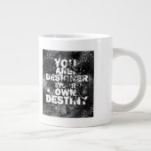 あなた自身の運命のデザイナーです ジャンボコーヒーマグカップ (右)