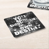あなた自身の運命のデザイナーです スクエアペーパーコースター (アングル)