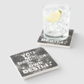 あなた自身の運命のデザイナーです ストーンコースター (横)