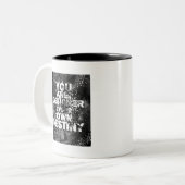 あなた自身の運命のデザイナーです ツートーンマグカップ (正面左)