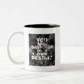 あなた自身の運命のデザイナーです ツートーンマグカップ (左)