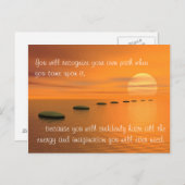 あなた自身の道を認識する時… ポストカード (正面/裏面)