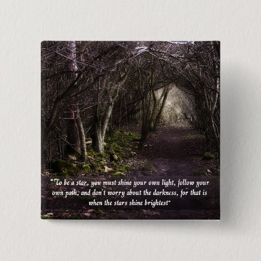 あなた自身の道ピンを後を追って下さい 缶バッジ (正面)