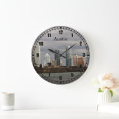 あなた自身の都市時計を作成して下さい ラージ壁時計 (ホーム)