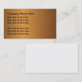 あなた自身の金属名刺を作って下さい 名刺 (正面/裏面)