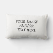 あなた自身の長方形の枕を作成して下さい ランバークッション (裏面)