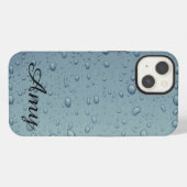 あなた自身の雨滴IPhoneを8/7の場合作成して下さい iPhoneケース (裏面横)