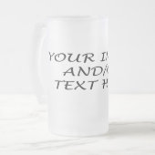 あなた自身の霜の降りたなマグを作成して下さい フロストグラスビールジョッキ (正面左)