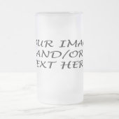 あなた自身の霜の降りたなマグを作成して下さい フロストグラスビールジョッキ (中央)